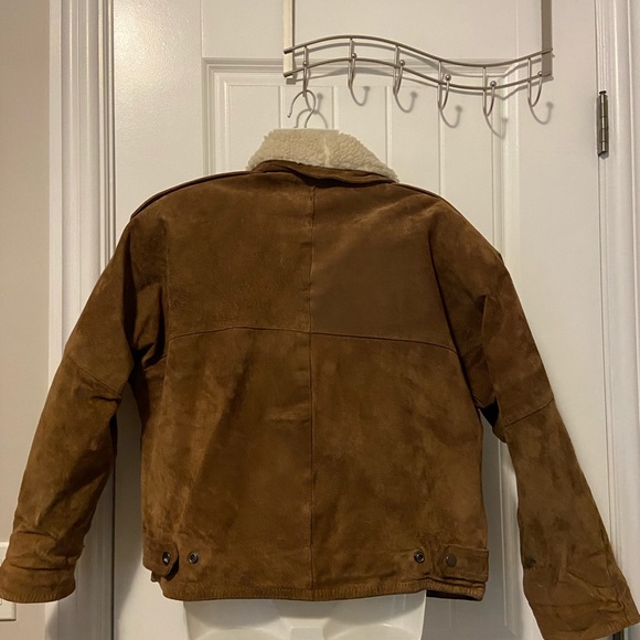 Smart Set Leather Suede Coat Size M - Picture 3 of 13